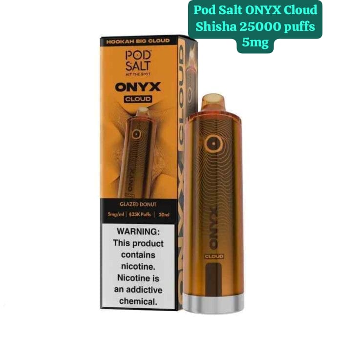 Pod Salt Onyx Cloud 25000 Puffs Disposable Vape Glazed Donut Flavor