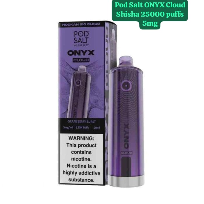 Pod Salt Onyx Cloud 25000 Puffs Disposable Vape Grape Berry Burst Flavor