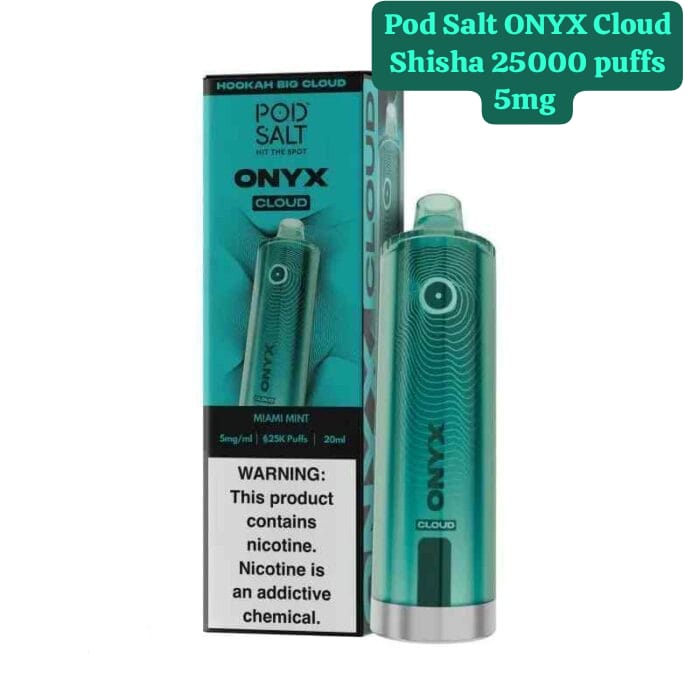Pod Salt Onyx Cloud 25000 Puffs Disposable Vape Miami Mint Flavor