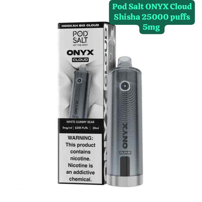 Pod Salt Onyx Cloud 25000 Puffs Disposable Vape White Gummy Bear Flavor