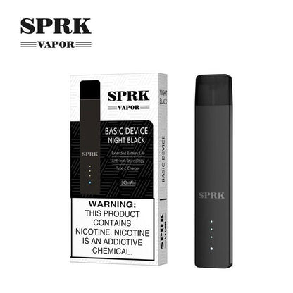 SPRK Vapor Basic Device | Myle V4 Compatible night black color device with box