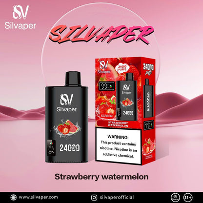 Silvaper 24000 Puffs Disposable Vape device with Strawberry Watermelon Flavor