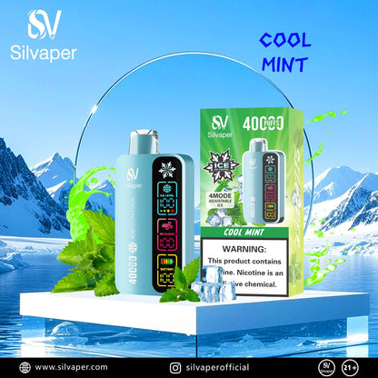 Silvaper 40000 Puffs Disposable Vape Cool Mint flavor device