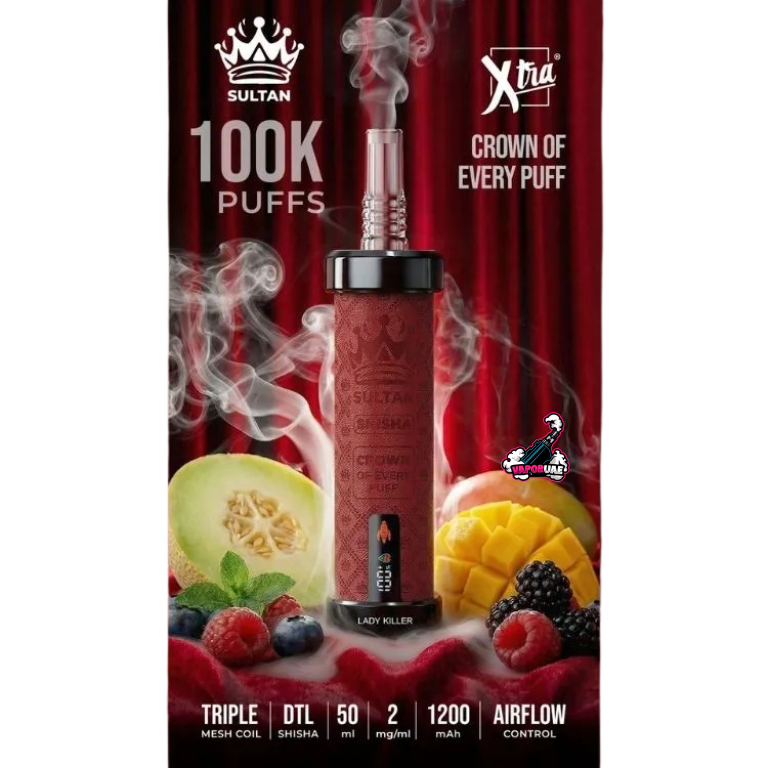 Sultan Shisha 100k Disposable Vape in Dubai 2MG