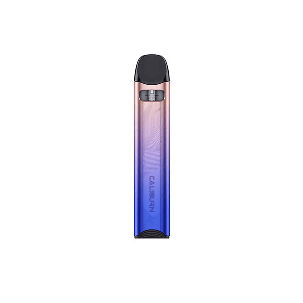 Uwell Caliburn A3S Pod System Iris Purple device flavor on a white background