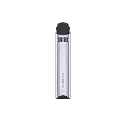 Uwell Caliburn A3S Pod System Moonlight Silver device flavor on a white background