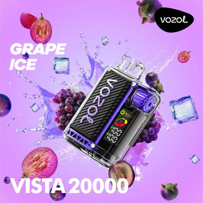 VOZOL Vista 20000 Puffs Disposable Vape Grape Ice Flavor