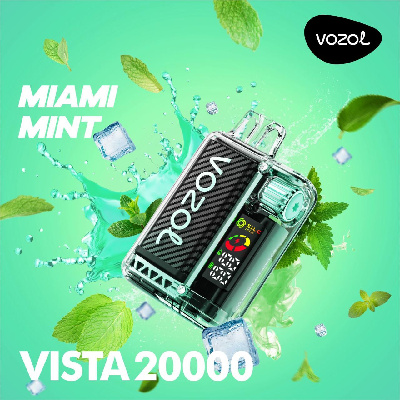 VOZOL Vista 20000 Puffs Disposable Vape Miami Mint Flavor