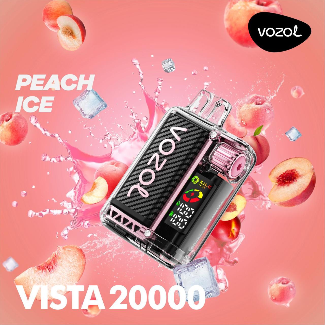 VOZOL Vista 20000 Puffs Disposable Vape Peach Ice Flavor