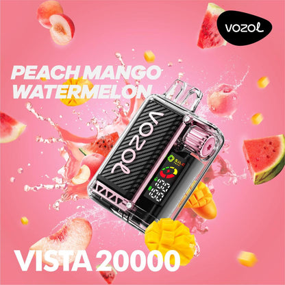 VOZOL Vista 20000 Puffs Disposable Vape Peach Mango Watermelon Flavor
