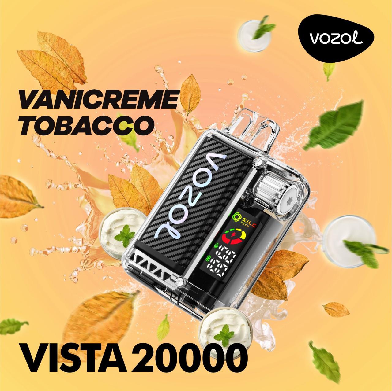 VOZOL Vista 20000 Puffs Disposable Vape Vanicreme Tobacco Flavor