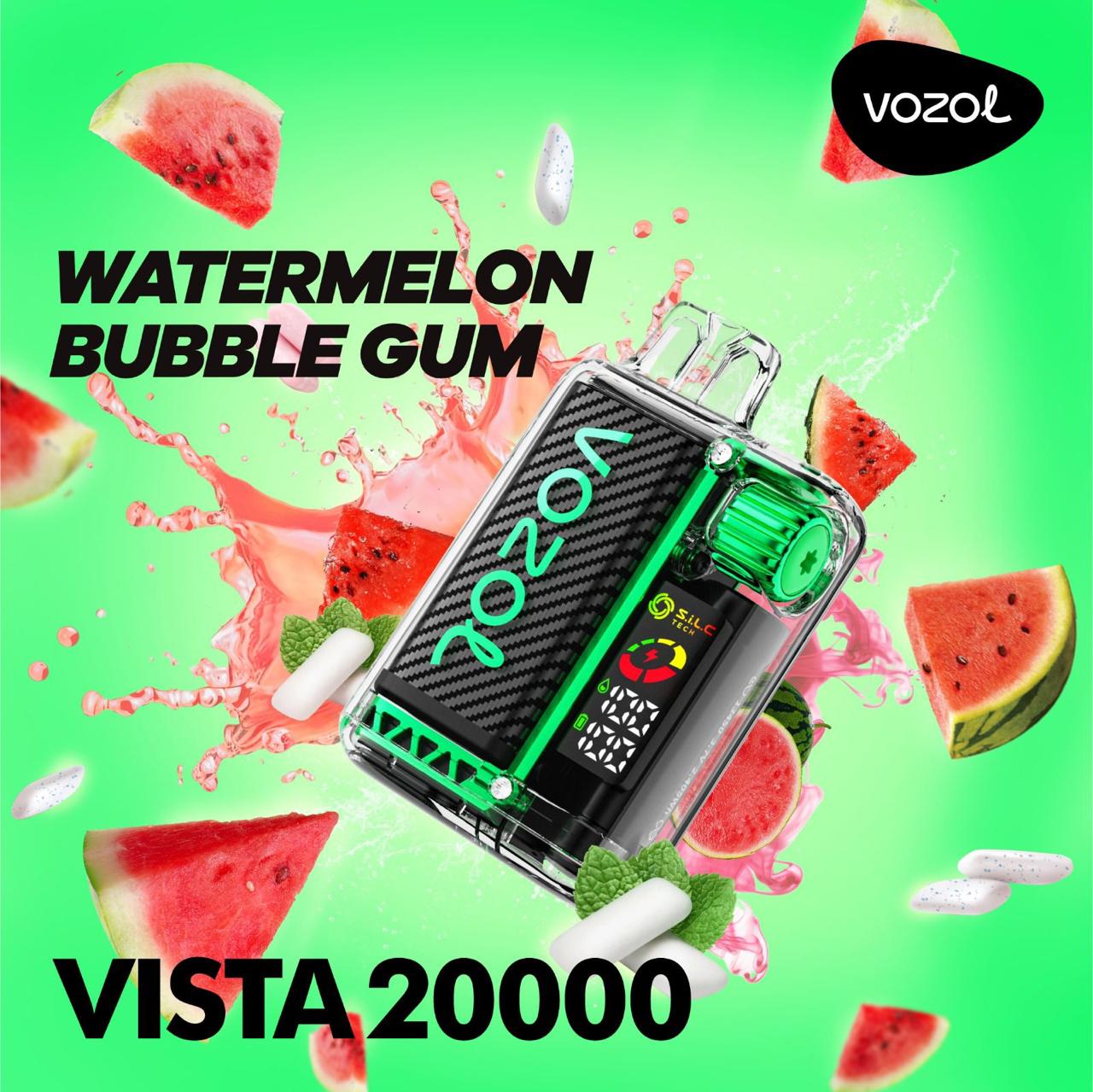 VOZOL Vista 20000 Puffs Disposable Vape Watermelon Bubble Gum Flavor