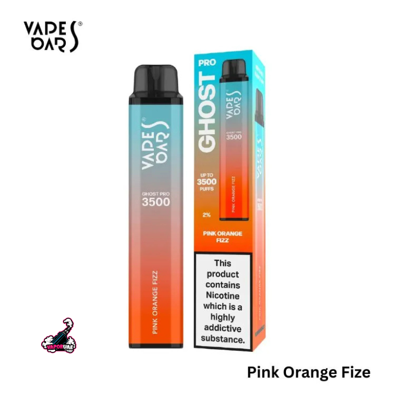 Vapes Bars Ghost Pro 3500 Puffs Disposable Vape 20mg Nicotine, Pink Orange Fize Flavors