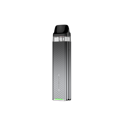 Vaporesso XROS 3 Mini Pod System Icy Silver color device on a white Background