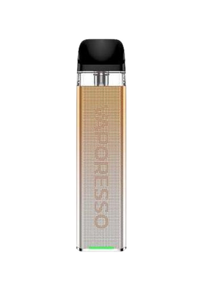 Vaporesso XROS 3 Mini Pod System Phantom Gold color device on a white Background