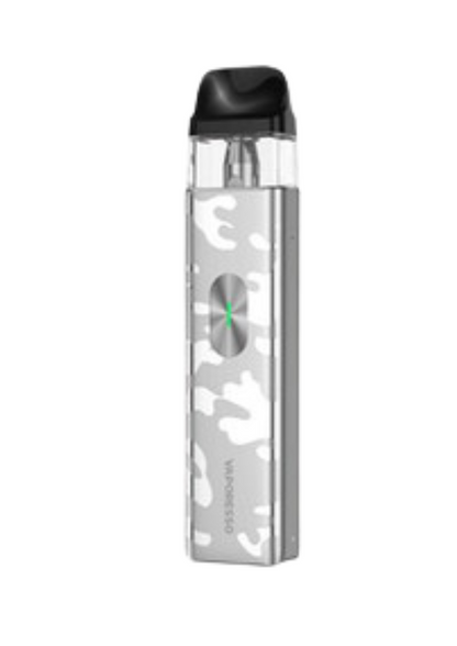 Vaporesso XROS 4 Mini Pod System Camo Silver color device on a white background