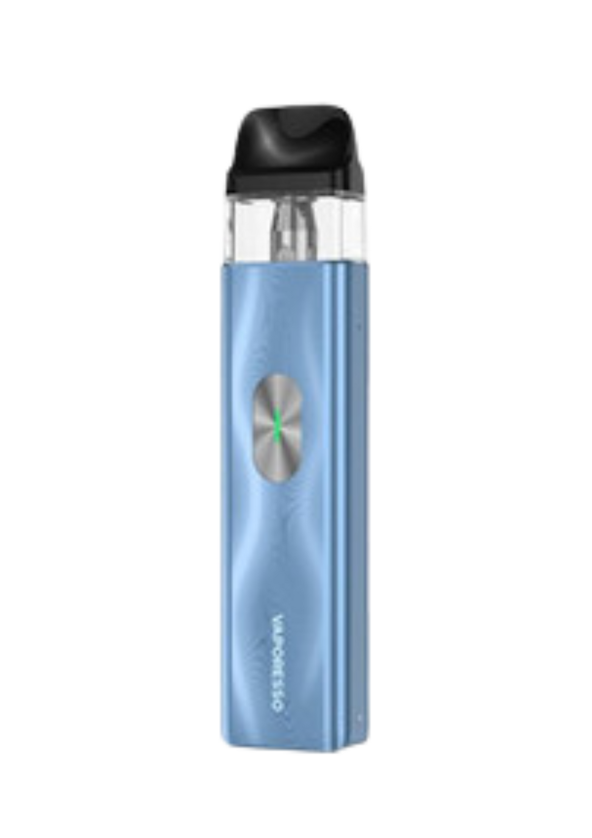 Vaporesso XROS 4 Mini Pod System Ice Blue color device on a white background