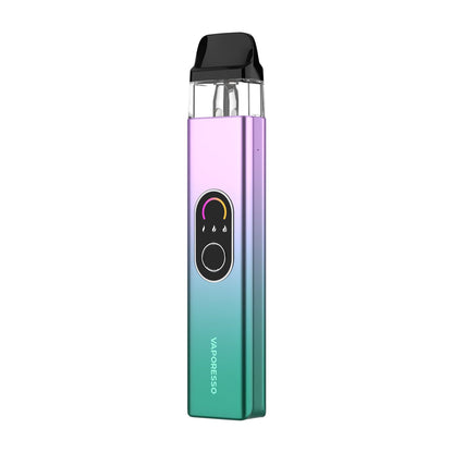 Vaporesso XROS 4 Pod System Kit Pink Mint color device on a white background