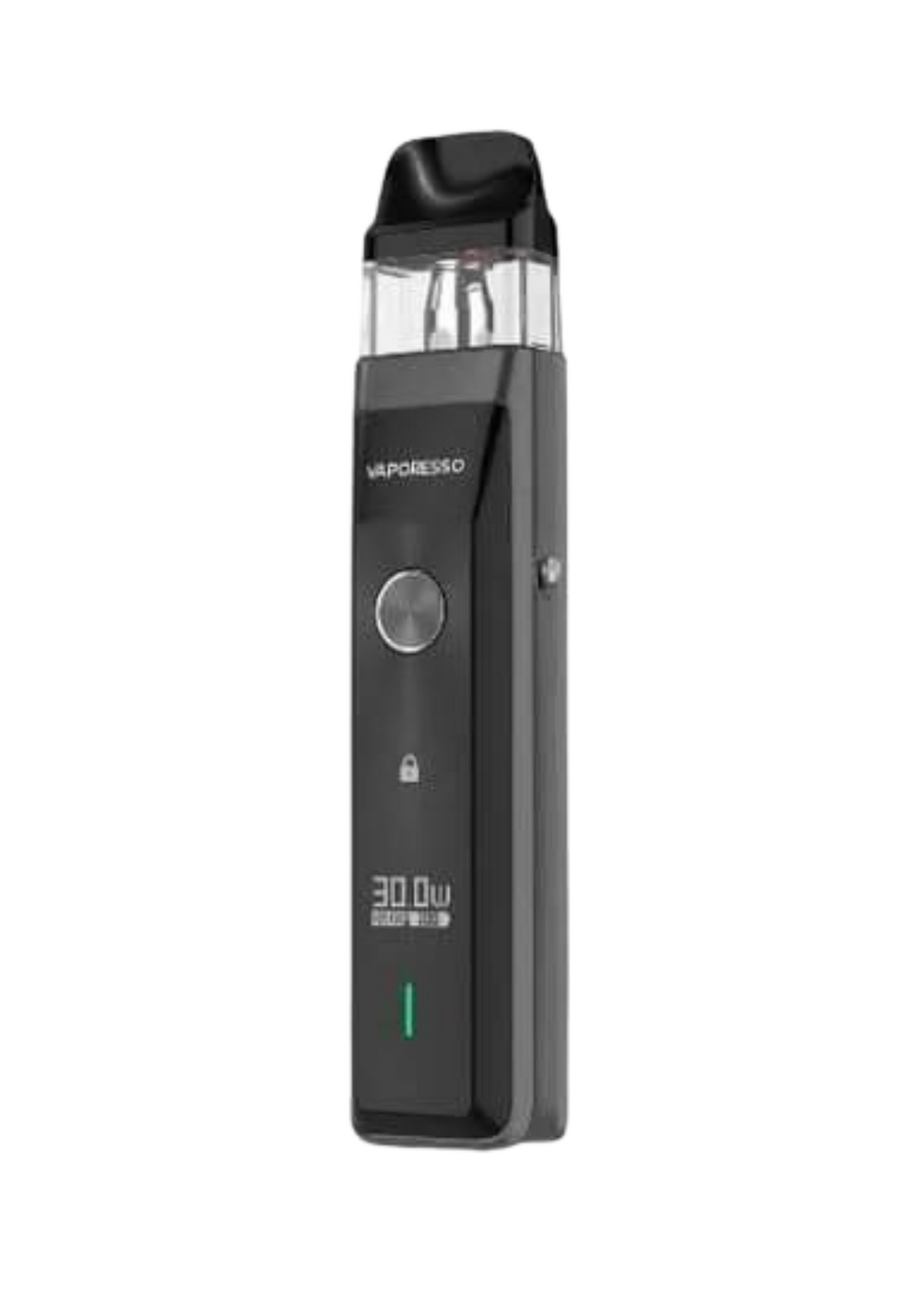 Vaporesso XROS Pro Pod System Black color device on a white bg