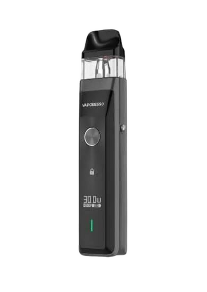 Vaporesso XROS Pro Pod System Black color device on a white bg