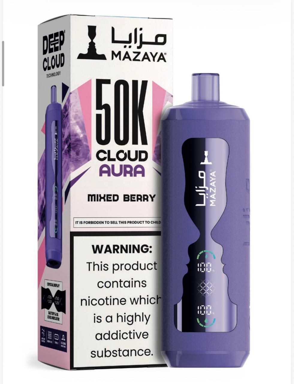 Mazaya Cloud AURA 50000 Puffs Disposable Vape