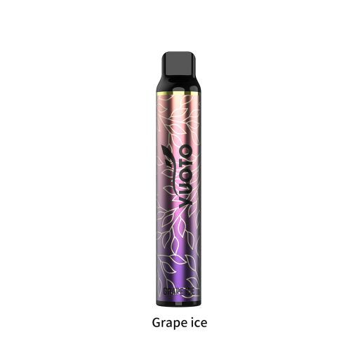 Yuoto Luscious 3000 Puffs Disposable Vape Grape Ice flavor vape pen on a white bg