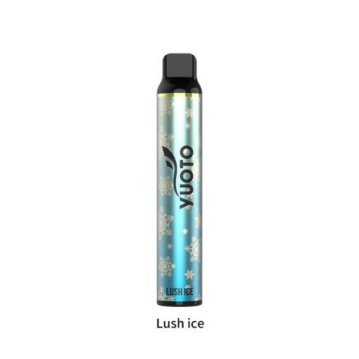 Yuoto Luscious 3000 Puffs Disposable Vape Lush Ice flavor vape pen on a white bg