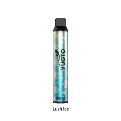 Yuoto Luscious 3000 Puffs Disposable Vape Lush Ice flavor vape pen on a white bg